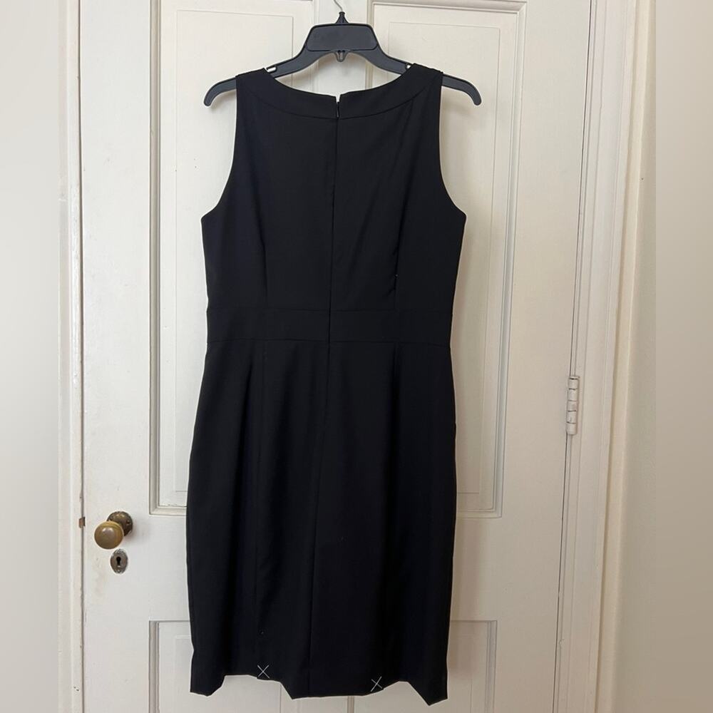 J.Crew Factory black tailored shift dress in lightweight wool - 12 - Picture 6 of 6
